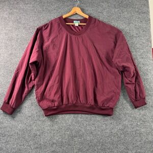 Vintage Winner Mate Golf Pullover Windbreaker Mens XL Maroon Retro 90s‎ Jacket